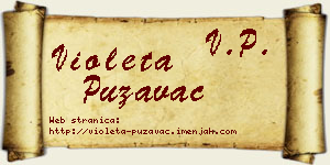 Violeta Puzavac vizit kartica